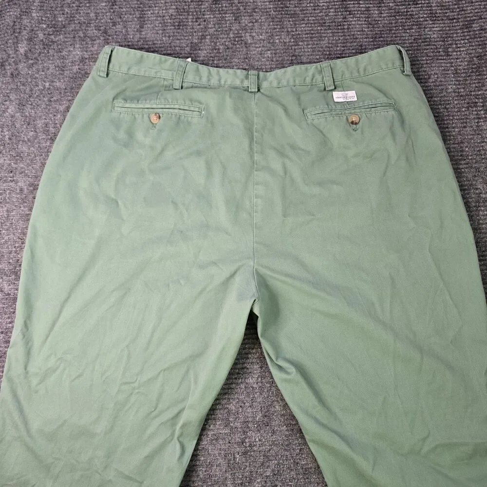 Vineyard Vines Club Pants Men's 40x32 Green Chino Trousers Cotton Preppy Fit